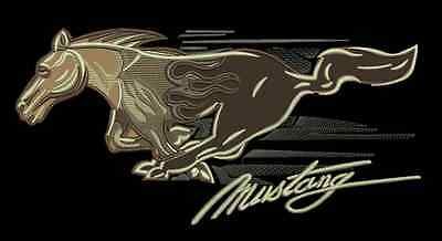 Ford mustang embroidery logo